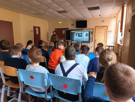 В рамках проекта &quot;Киноуроки в школах России&quot; сегодня учащиеся посмотрели фильм «Лошадка для героя».
